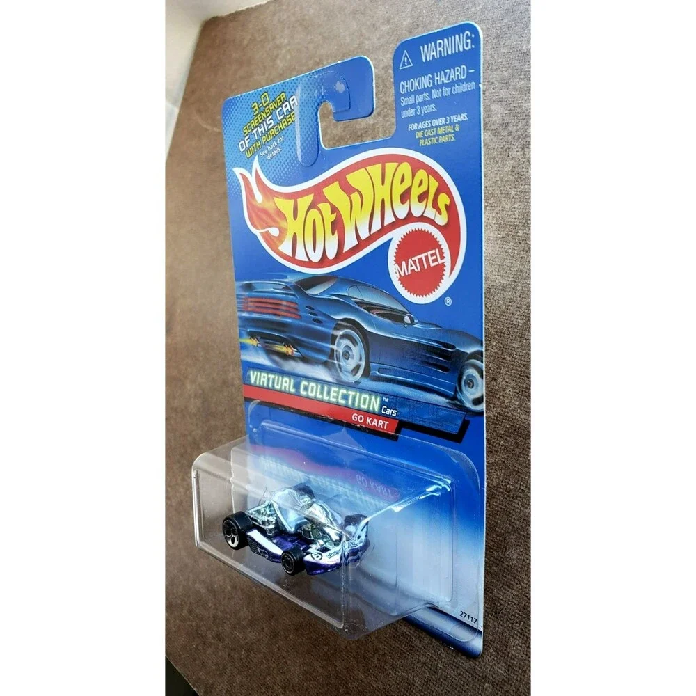 2000 Hot Wheels GO KART Metallic Purple VIRTUAL COLLECTION CARS 151 Diecast 1:64